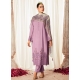 Mauve Trending Suzani Inspired Embroidered Designer Straight Suit