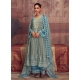 Light Grey Pure Muslin Digital Printed And Embroidered Salwar Suit
