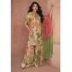 Beige Designer Georgette Embroidered Party Wear Sharara Suit