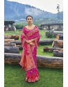 Latest Rani Pink Heavy Designer Banarasi Silk Saree