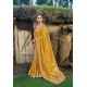 Classy Mustard Heavy Designer Banarasi Silk Saree