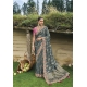 Fantastic Teal Heavy Designer Banarasi Silk Saree
