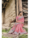 Pleasing Pink Heavy Designer Banarasi Silk Saree