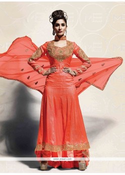 Captivating Zari Work Georgette Designer Salwar Suit
