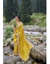 Charming Yellow Party Wear Heavy Silk Saree