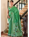 Green Traditional Party Wear Viscose Paithani Meenakari Saree