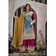 Rani And Teal Designer Pure Chinnon Party Wear Palazzo Suit