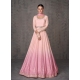 Stylish Pink Real Georgette Party Wear Anarkali Suit