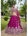 Rose Red Wedding Party Wear Heavy Designer Lehenga Choli