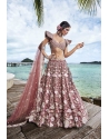 Latest Old Rose Party Wear Heavy Wedding Designer Lehenga Choli
