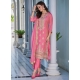 Magical Pink Party Wear Heavy Designer Readymade Straight Suit