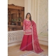 Adorable Rani Pink Party Wear Readymade Gharara Suit