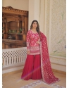 Adorable Rani Pink Party Wear Readymade Gharara Suit