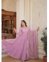 Eyeful Lavender Party Wear Heavy Readymade Gown With Dupatta