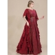 Maroon Party Wear Readymade Heavy Designer Gown