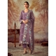 Admirable Lavender Embroidered Party Wear Straight Suit