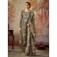 Desirable Taupe Embroidered Party Wear Straight Suit