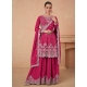 Eyeful Rani Pink Premium Chinnon Silk Heavy Designer Suit