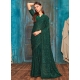 Green Silk Beads And Sequins Work Trendy Saree For Women