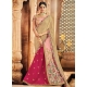 Radiant Pink Raw Silk Classic Sari With Embroidered Sequins And Thread Work
