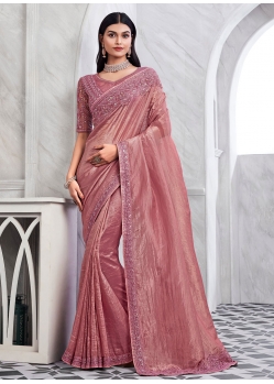 Silk Party Wear Sarees In Pink