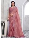 Silk Party Wear Sarees In Pink