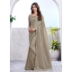 Grey Patch Border And Embroidered Work Silk Classic Sari