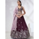 Raw Silk A - Line Lehenga Choli With Cord Embroidered And Thread Work