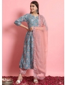 Multi Colour Rayon Print Work Salwar Suit For Women
