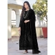 Black Georgette Salwar Suit With Embroidered Work