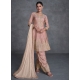Pink Embroidered Work Organza Trendy Suit