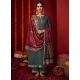 Grey Viscose Embroidered Work Trendy Suit For Ceremonial