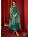 Green Viscose Embroidered Work Salwar Suit For Ceremonial