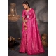Pink Kanjivaram Silk Woven Work Trendy Saree For Women
