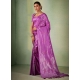 Kanjivaram Silk Trendy Saree In Purple