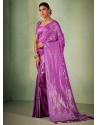 Kanjivaram Silk Trendy Saree In Purple