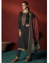 Viscose Black Salwar Suit With Embroidered Work