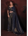 Chiffon Contemporary Sari With Zircon Work