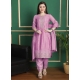 Purple Chiffon Salwar Suit