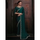 Green Chiffon Trendy Saree With Zircon Work