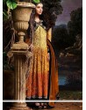 Multicolored Resham Net Long Anarkali Suits