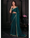 Rama Georgette Satin Trendy Saree