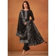 Black Georgette Embroidered Work Salwar Suit For Women