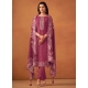 Pink Embroidered Work Georgette Salwar Suit