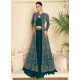 Embroidered Work Georgette Readymade Lehenga Choli In Rama