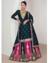 Chinon Readymade Lehenga Choli In Rama