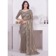 Grandiose Beige Organza Trendy Saree