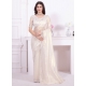 White Organza Zircon Work Classic Saree For Women