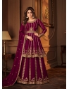 Purple Heavy Embroidred Gharara Style Designer Suit