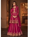 Rani Pink Heavy Embroidred Gharara Style Designer Suit